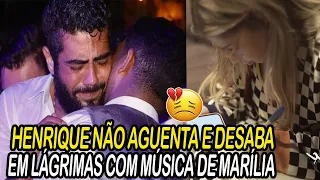 HENRIQUE NÃO AGUENTA E DESABA EM LÁGRIMAS COM MÚSICA DE MARÍLIA NA FESTA DE JULIANO