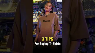 3 Tips for Buying T-shirts ✅ || #shorts #viral