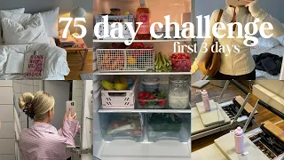 first days of my 75 soft challenge | pilates, reading, self care & more