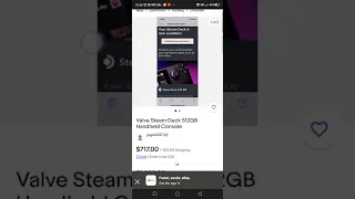 please be careful of steam deck scams on eBay