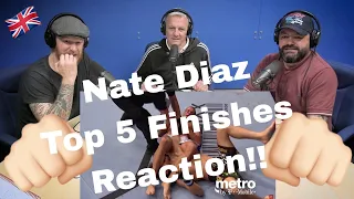 Nate Diaz Top 5 Finishes REACTION!! | OFFICE BLOKES REACT!!