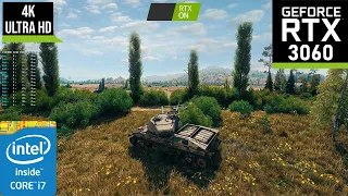 World of Tanks: Ultra Settings 4K 60FPS  RTX 3060 Maximum settings Gameplay