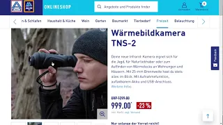 WLAN Wärmebildkamera Infrarot Kamera - ALDI Online Angebote