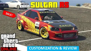 Karin Sultan RS (Lancer/Impreza) Best JDM Race Build and Review (GTA 5 Online Flippin Cars Ep. 19)