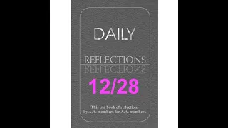 Daily Reflections – December 28 – Alcoholics Anonymous - Read Along