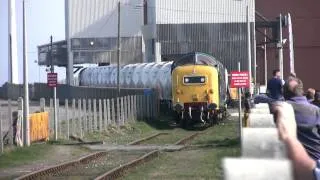 East Coast Deltic! 55022 Royal Scots Grey Lynemouth to North Blyth Freight