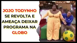 Jojo Todynho se revolta e ameaça deixar programa na Globo