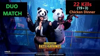 [Hindi] PUBG Mobile | "22 Kills" Amazing Duo Match & Chicken Dinner