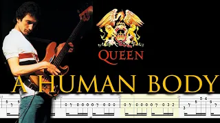 Queen - A Human Body (Bass Line + Tabs + Notation) By John Deacon