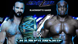 Drew McIntyre vs Bobby Lashley | WWE Championship | WWE Backlash 2020  (WWE 2K20) #StayHome #WithMe