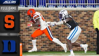 Syracuse vs. Duke Full Game | 2019 ACC Football