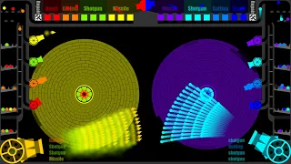 Core Destruction 12 - Ammo Mixer Cannon - Team Battle in Algodoo