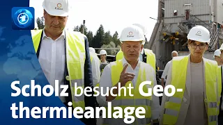 Bayern: Scholz besucht den Bau des Geothermie-Kraftwerks