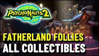 Psychonauts 2 Fatherland Follies ALL COLLECTIBLES (Figments, Nuggets, Vaults...)