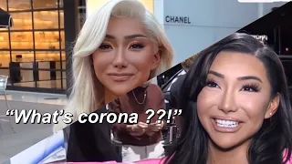 Nikita Dragun NOT wearing a mask for 2 minutes straight !! 😷