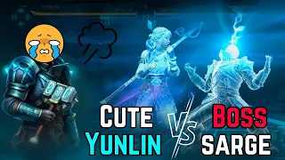 BOSS Sarge is KID against YUNLIN 😆 || Slumber Street ch-2 crazy match 🤭 || Shadow Fight 4 arena