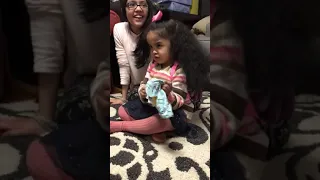 Funny reaction to getting a Banana as a Christmas present