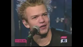 Sum 41 - How you remind me - Nickelback cover Live @ mtv 2002