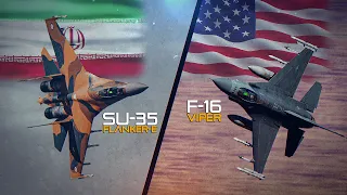 Iranian Su-35 Flanker-E Vs American F-16 Viper | Digital Combat Simulator | DCS | Persian Gulf