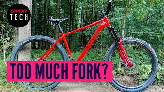 We Put An 180mm Enduro Fork On An XC Bike! | Why NOT To Over Fork Your Bike