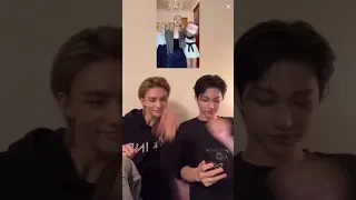 hyujin and felix doing blackpink tiktok challenge 💖🔥 #blackpink #straykids #hyujin #felix #rose#lisa