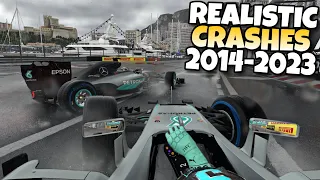 F1 REALISTIC CRASHES 2014 - 2023 #8