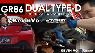 ​ @KevinVo GR86/BRZ/FRS TOMEI  Expreme Ti Full Titanium Muffler Type-D Dual