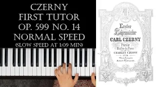 Carl Czerny - First Tutor - Op. 599 No. 14 / Tutorial & Free Sheets (Piano) [Mom with Grand Piano]