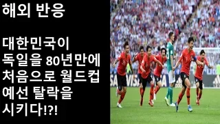 (해외 반응) 한국이 독일을 이겨줘서 감사하다는 세계축구팬들!?!
