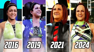 Bayley Evolution In WWE Games (WWE 2K17 - WWE 2K24)