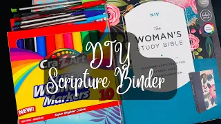 DIY Scripture Binder| How I remember scriptures and keep them on my mind! #Christiangirl