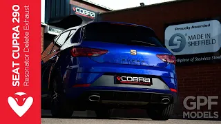 Seat Leon Cupra 290 / 300 (GPF Equipped) Resonator Delete Exhaust Pipe Sound by Cobra Sport