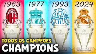 TODOS os CAMPEÕES da UEFA CHAMPIONS LEAGUE 1956-2024