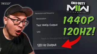 How to Enable 1440P 120HZ on PS5 on Modern Warfare 2!