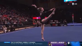 Jade Carey Perfect Floor Oregon State vs Stanford 2022 10.000