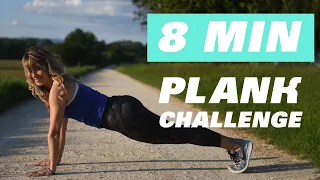 8 Min Plank Challenge | Bauch Training | No Equipment | ABS Workout | Sophie's FIT