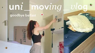 moving to university 📦 packing, saying goodbye + road trip to manchester vlog