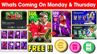What Is Coming On Monday & Next Thursday In eFootball 2024 Mobile !! Free Epic Player & Free Coins 🤩