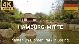 4K Walk in HAMBURG, Germany 🇩🇪 | 2024 | Planten un Blomen Park in Spring