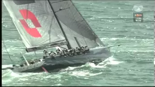 Rolex Fastnet Race 2013 - the last start the massive 100ft monohulls in IRC Z and CK