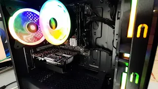 Стекло, RGB, много. _48900₽_ i3 10105F + 16Gb + ssd 480Gb + GTX 1050Ti 4Gb + 1stPlayer FireBase X2