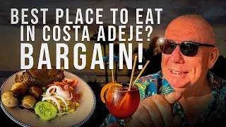 Costa Adeje NIGHT OUT- BARGAIN RESTAURANT with AMAZING food! ☀️