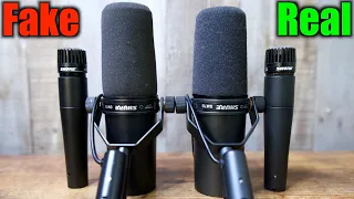 Fake Vs Real Shure Sm7b & Sm57 Comparison