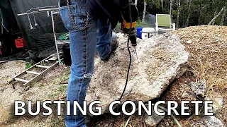 How-to Break Up Large Slabs of Concrete with Simple Household Tools