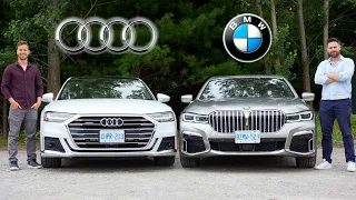 2020 BMW 7-Series vs Audi A8 // LIMO WARS