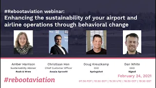 Webinar #9: Enhancing the sustainability of airport and airline operations through behavioral change