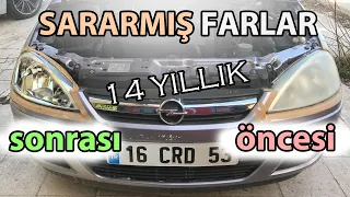 20 TL CORSANIN FARLARINI SIFIR HALE GETİRDİK | Far Temizliğini Kendin YAP