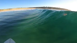 POV Surfing BEAUTIFUL LONG WAVES AT FIRING BEACH BREAK