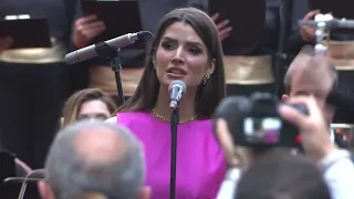 Tamara Radjenović sings ''Amazing Grace'' for the inauguration of Montenegrin President