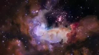 HUBBLE SPACE TELESCOPE   4K Video Celestial Fireworks  Star Cluster Westerlund 2 Ultra HD